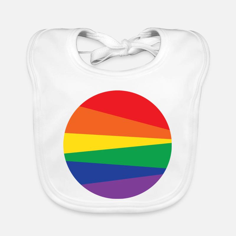 Rainbow-Circle Baby Bio-Lätzchen