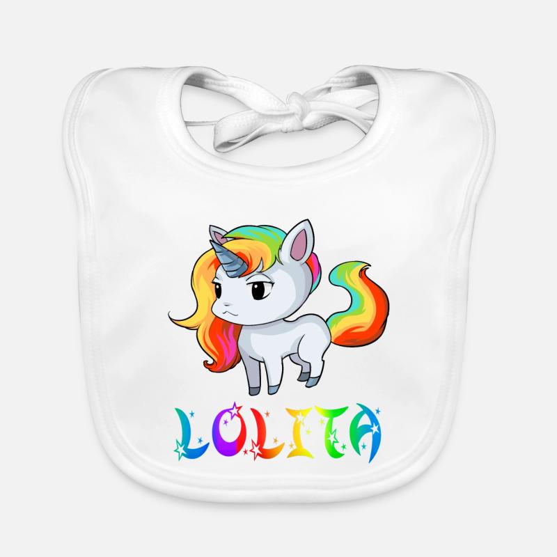 Einhorn Lolita Baby Bio-Lätzchen