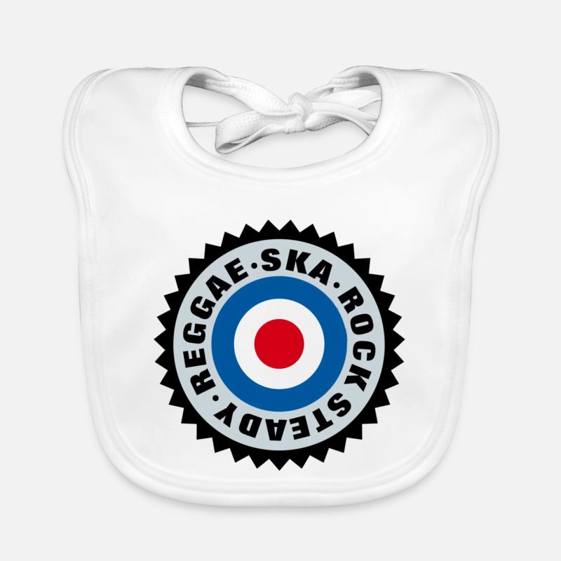 Ska, Rock Steady, Reggae Mod Target Baby Bio-Lätzchen