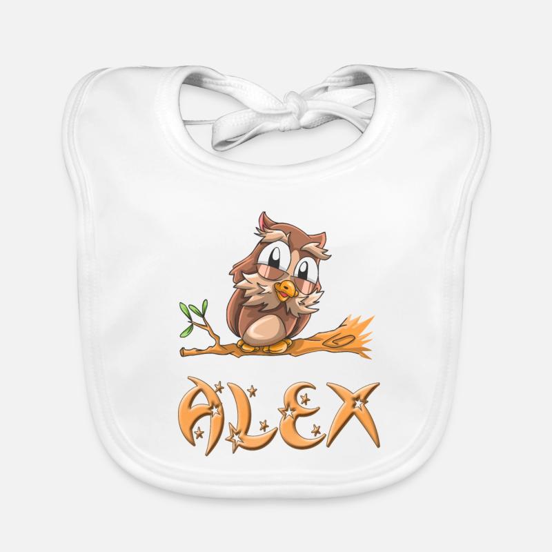 Owl Alex Organic Baby Bibs