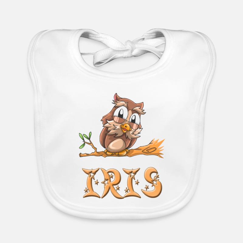 Owl Iris Organic Baby Bibs