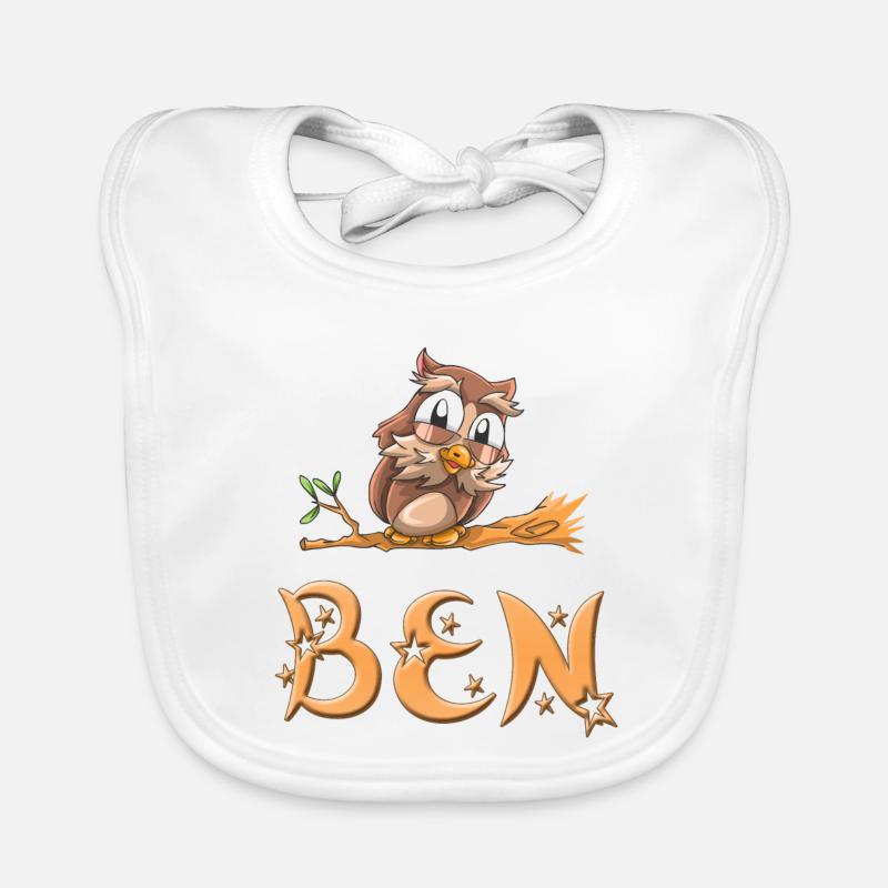 Eule Ben Baby Bio-Lätzchen