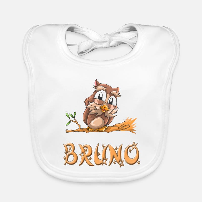 Owl Bruno Organic Baby Bibs
