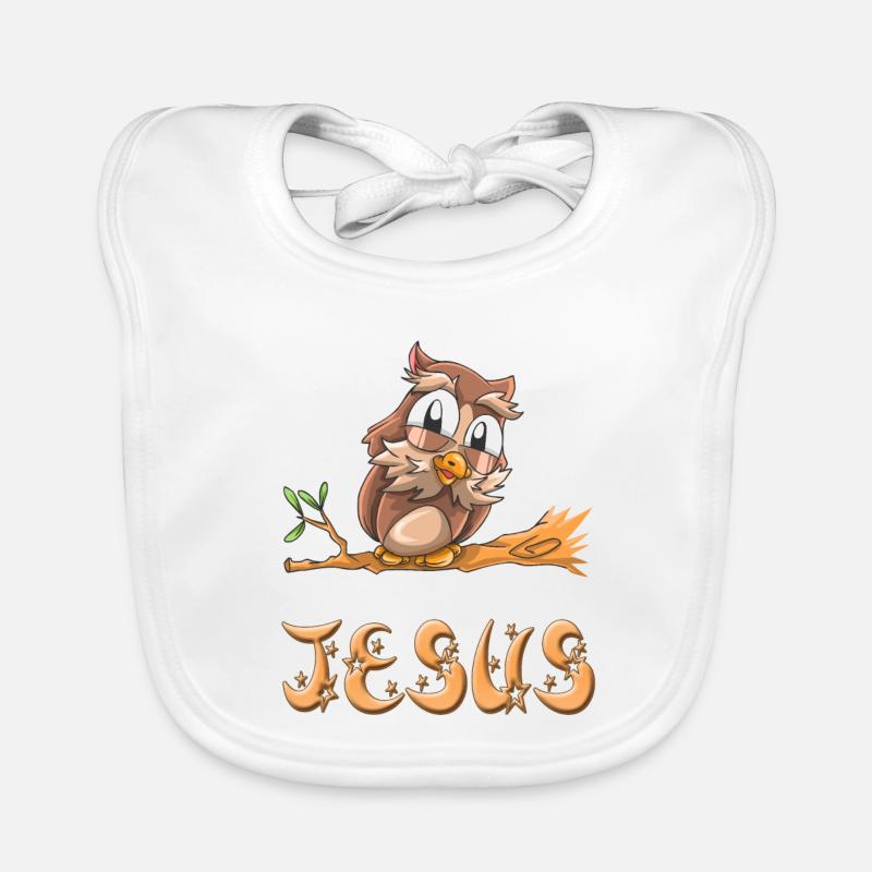 Hibou Jésus Bavoir bio Bébé