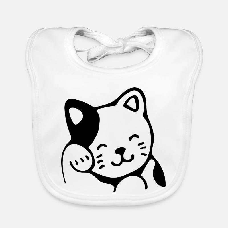 Chat Bavoir bio Bébé