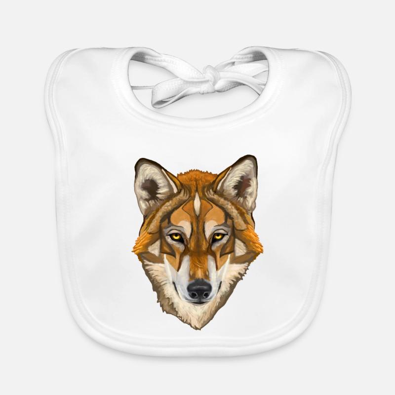 loup Bavoir bio Bébé