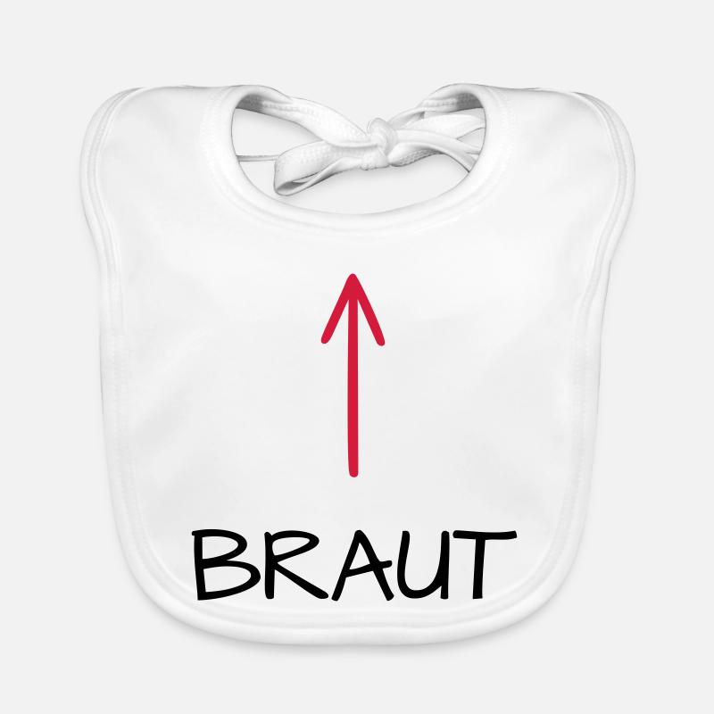 Braut Junggesellenabschied Junggesellin Pfeil Baby Bio-Lätzchen