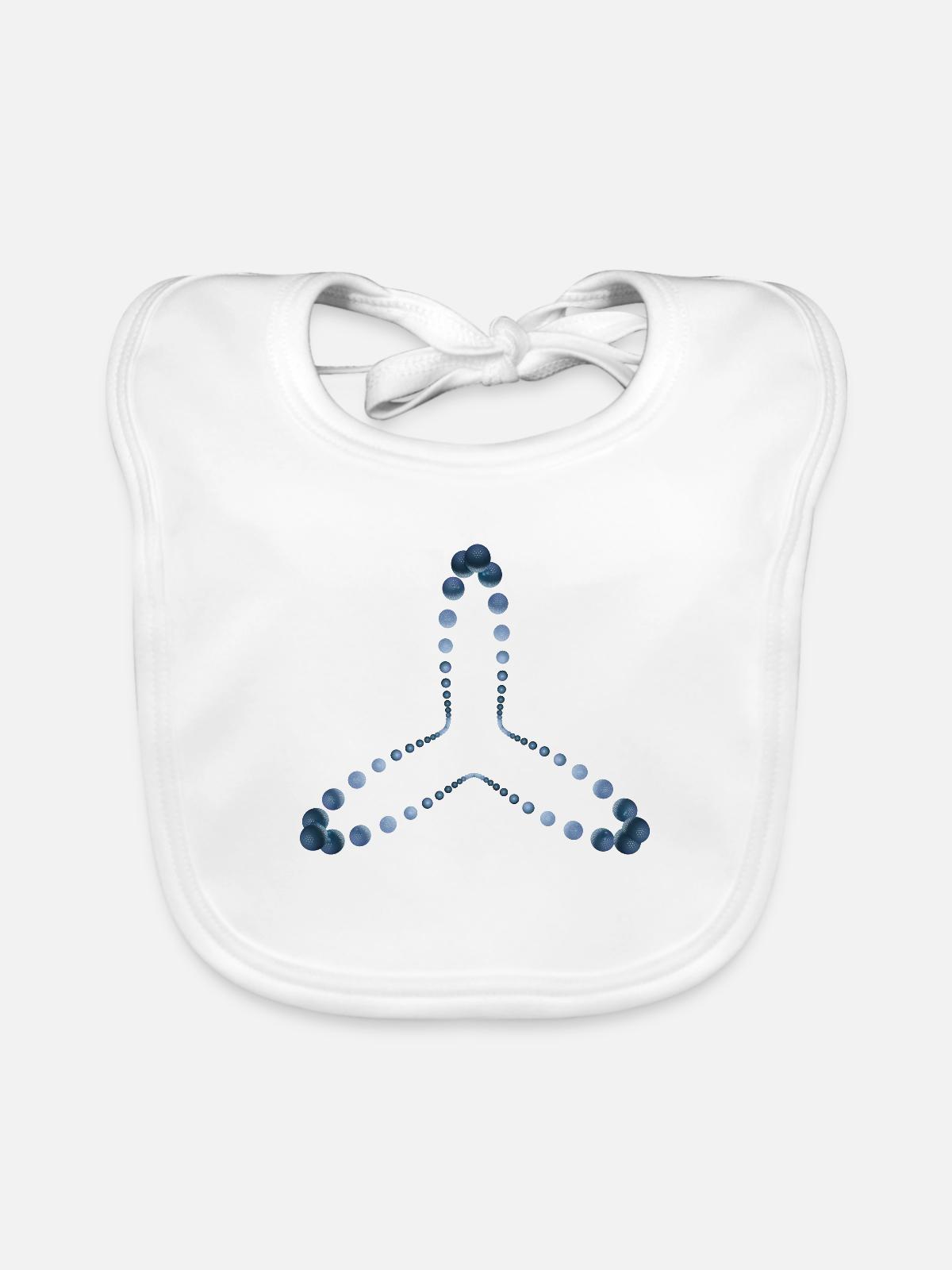 atom - Cellular four - Baby Bio-Lätzchen - Weiß - Vorne