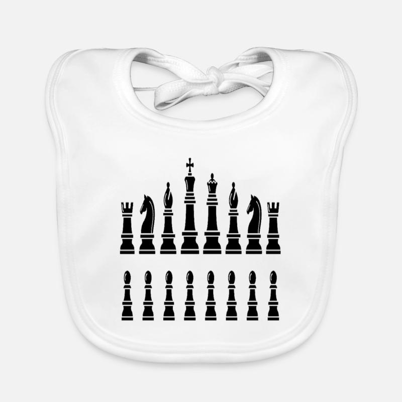echec mat Bavoir bio Bébé