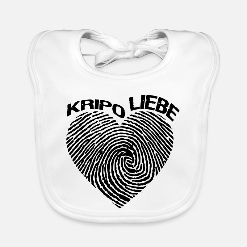 Kripo Liebe Kriminalpolizei Polizei Polizist Fun Baby Bio-Lätzchen