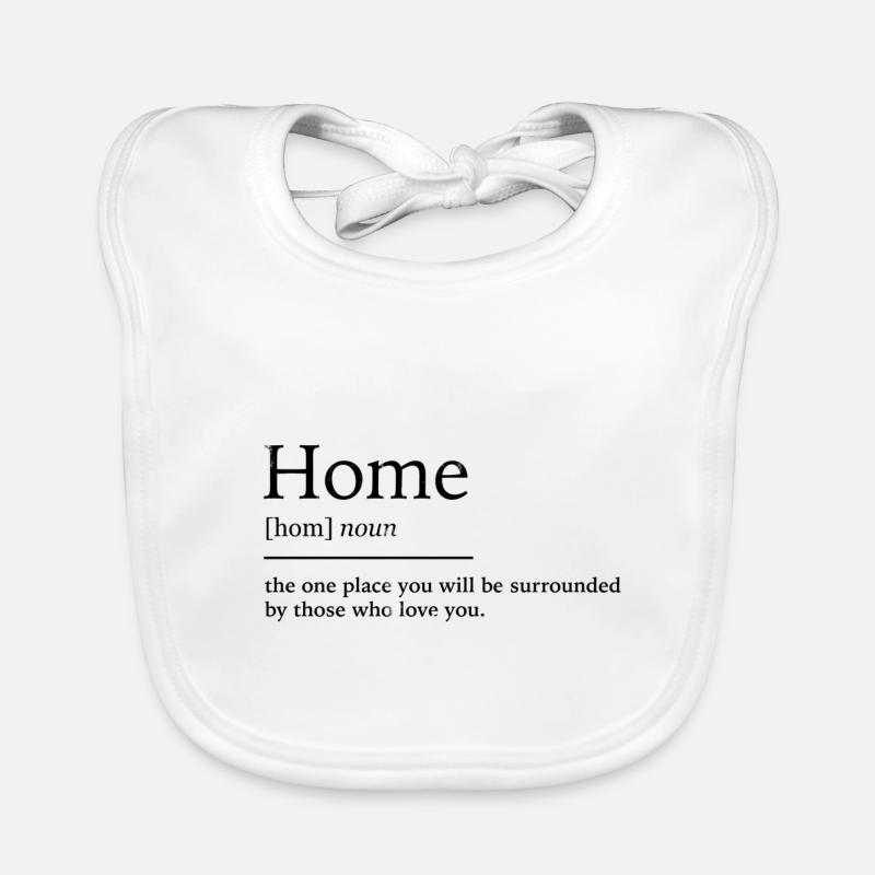 Accueil à la maison Bavoir bio Bébé
