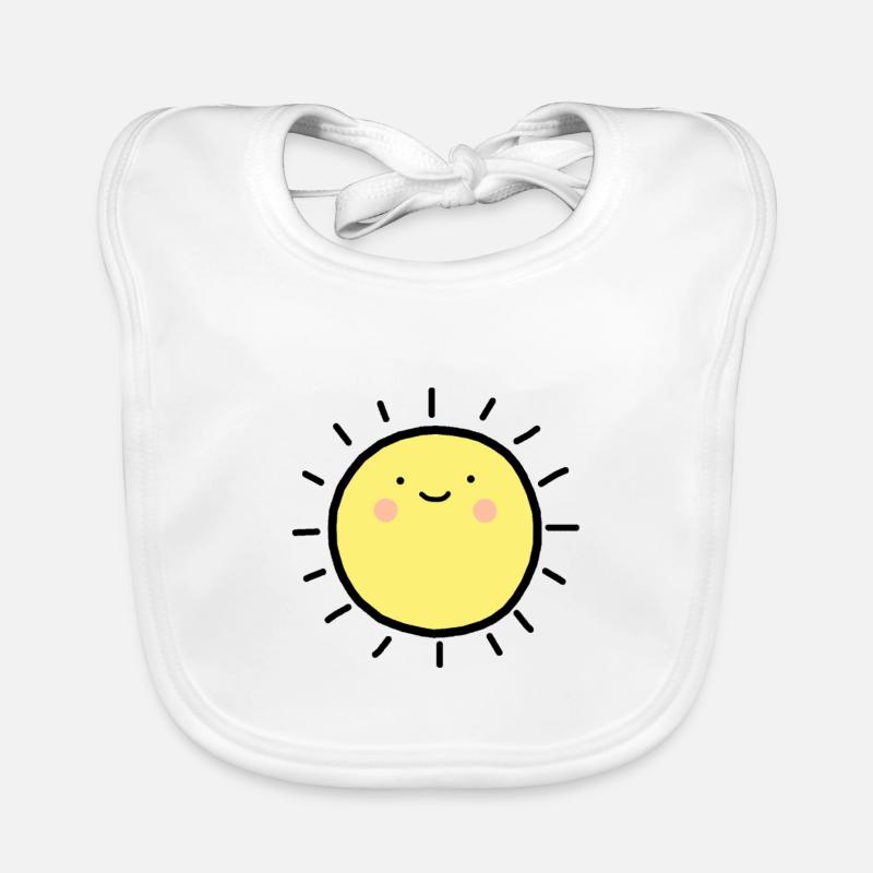 Sun smiley heureux Bavoir bio Bébé