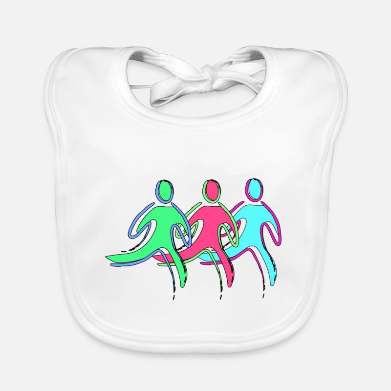 Running training, athletes Organic Baby Bibs