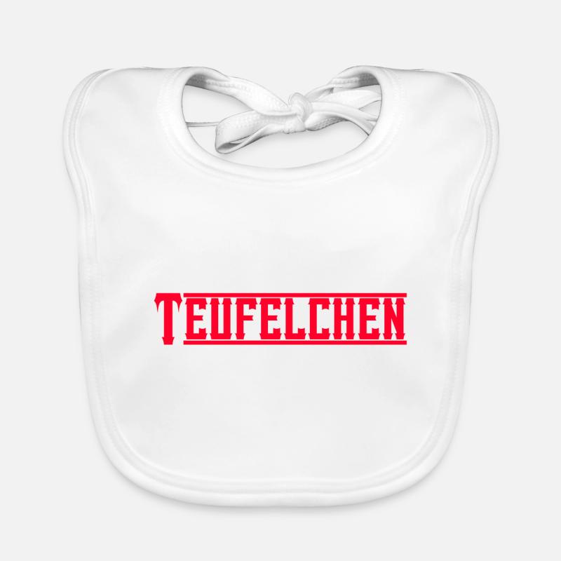 Teufelchen  - Baby Bio-Lätzchen - Weiß