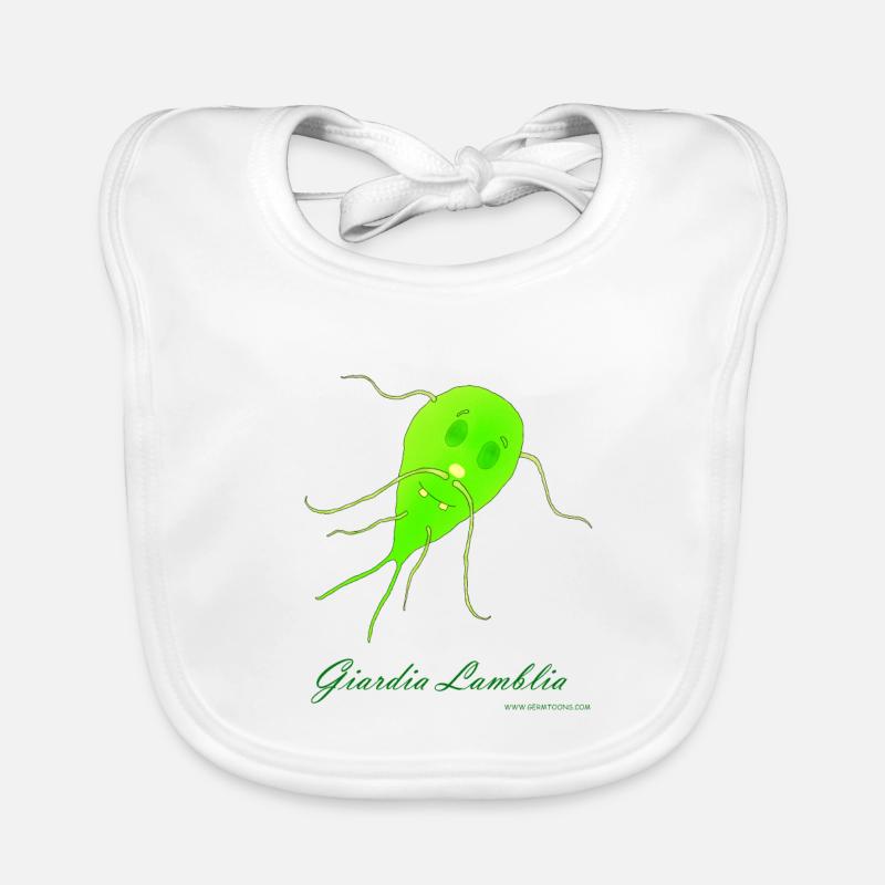 Giardia Lamblia - Bavoir bio Bébé - blanc