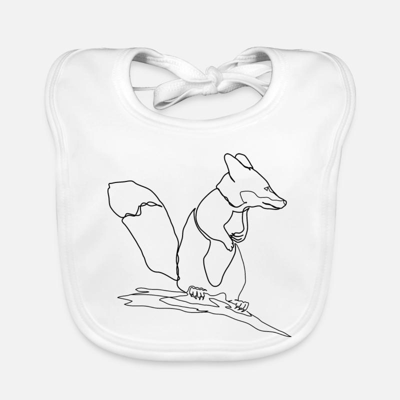 Fuchs Eichhörnchen Squirrel Fox Baby Bio-Lätzchen