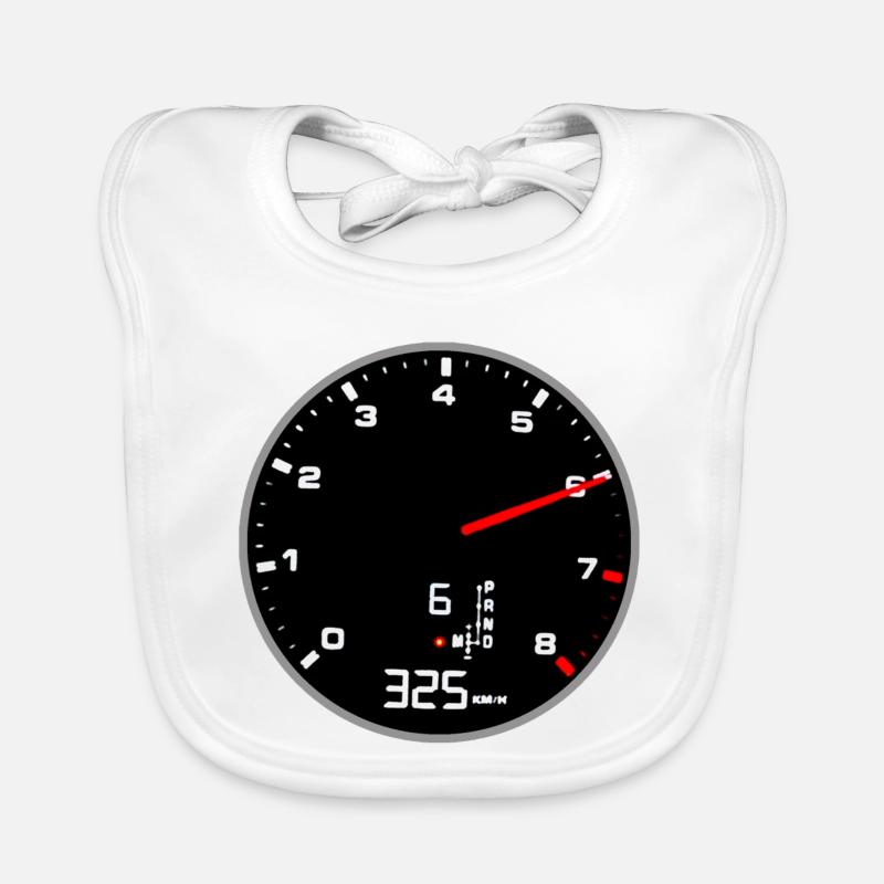 Compteur de vitesse | Aucune limite | Course de vitesse | Course Bavoir bio Bébé