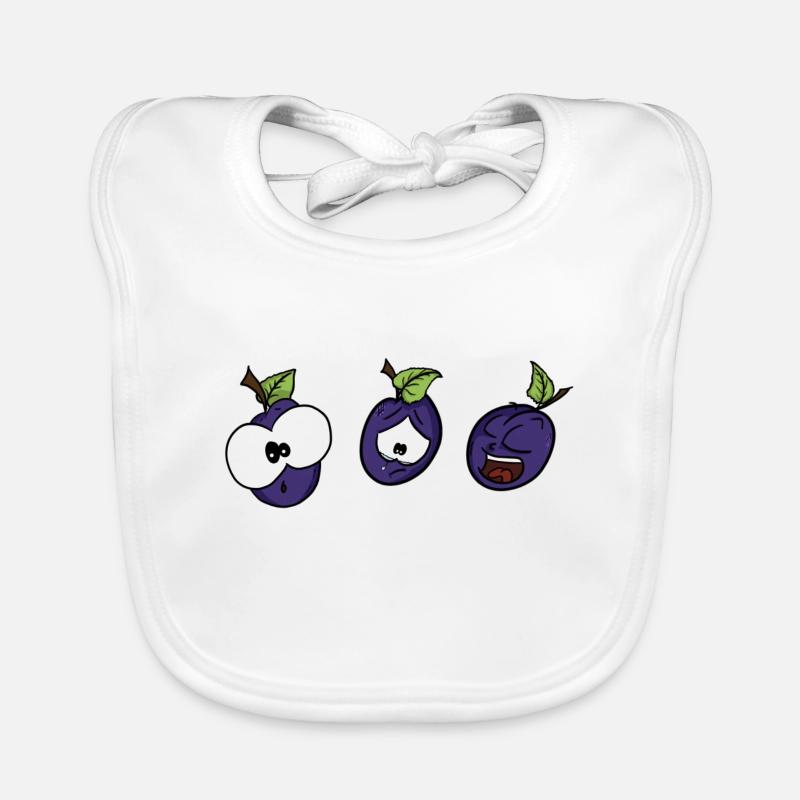 Funny plums Organic Baby Bibs