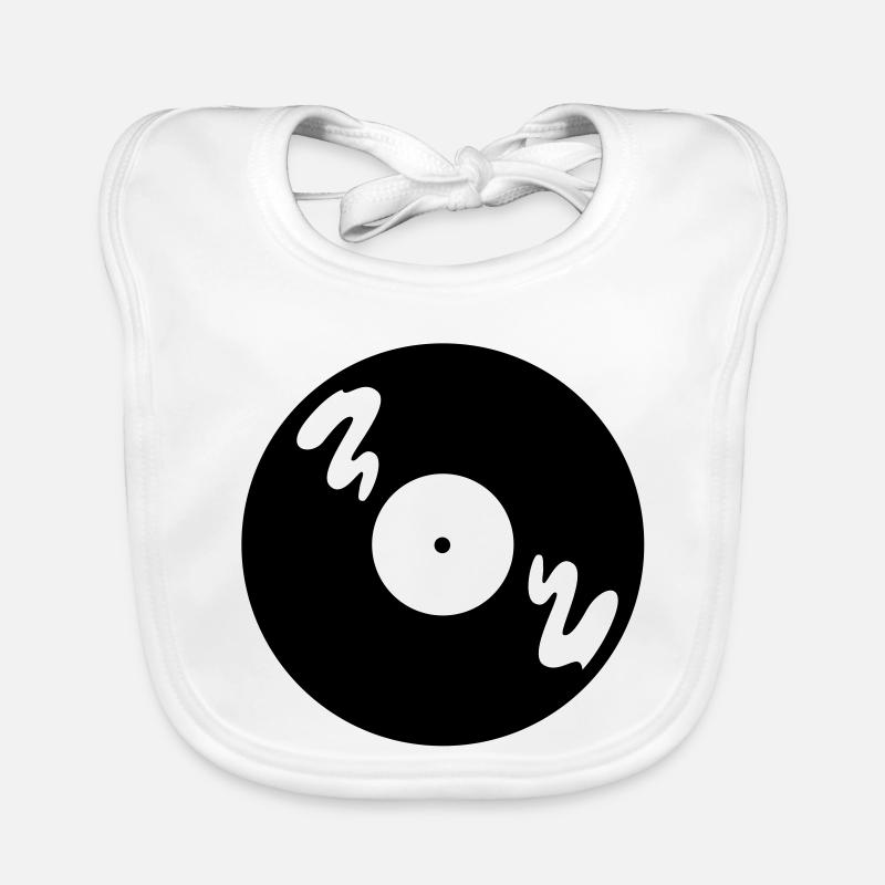 Music Record Organic Baby Bibs