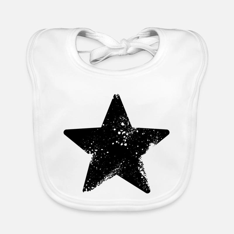 éclaboussure étoiles rock star Bavoir bio Bébé