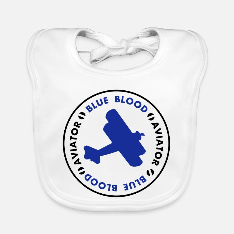 aviator - Bavoir bio Bébé - blanc