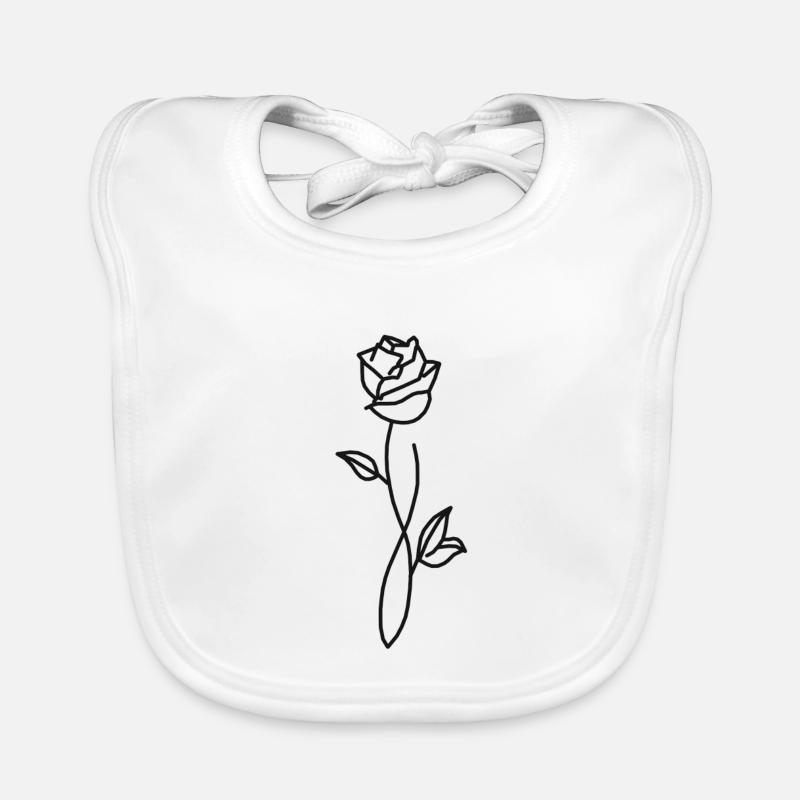 Rose Bavoir bio Bébé