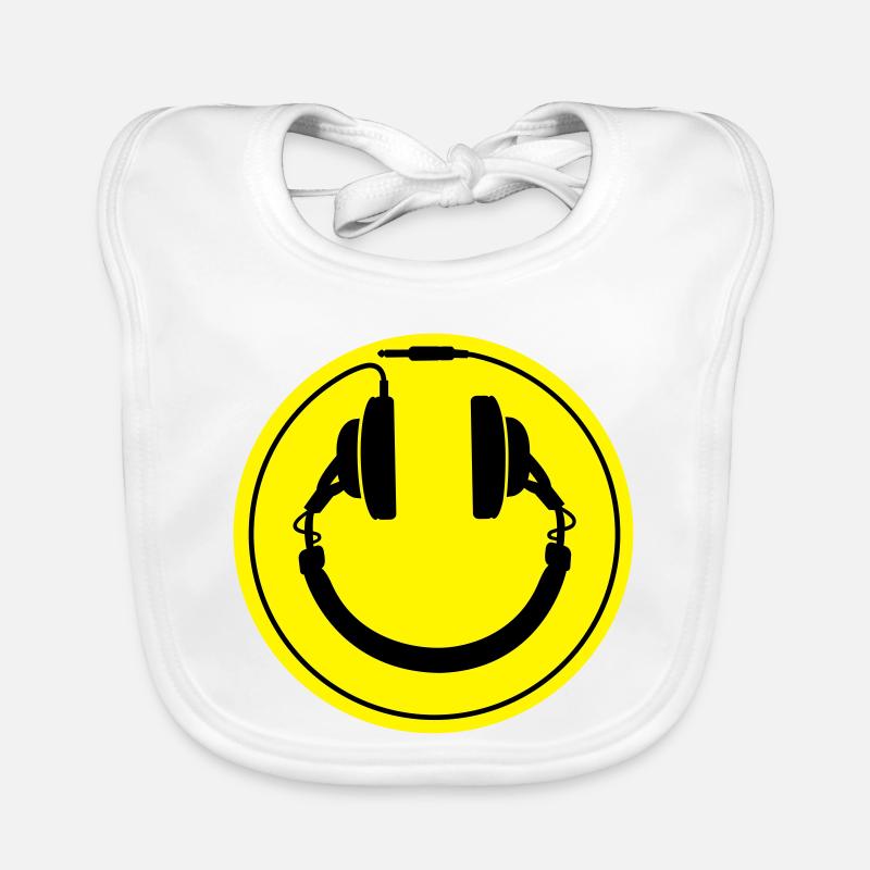 écouteurs smiley Bavoir bio Bébé