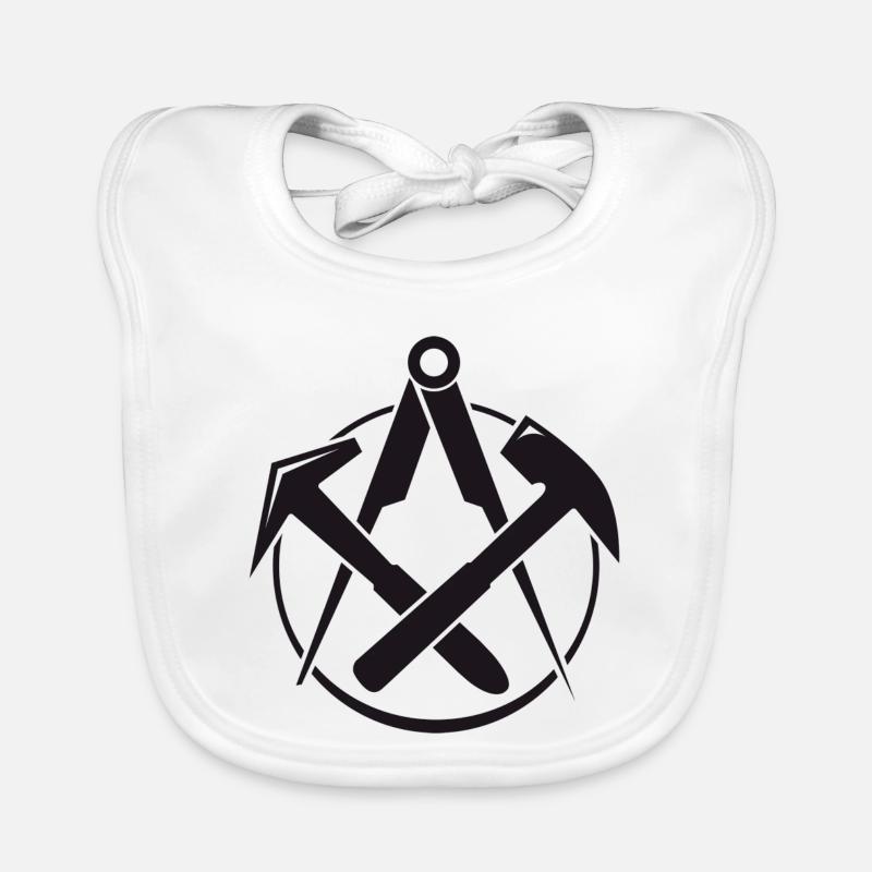 Dachdeckerzunft, Dachdecker Logo Baby Bio-Lätzchen