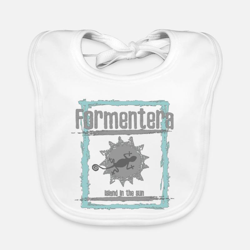 Formentera Sun Island Design Bavoir bio Bébé