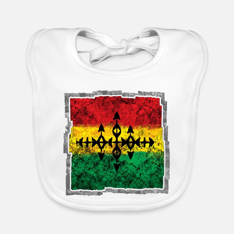Croix de coloriage Reggae abstrait Bavoir bio Bébé