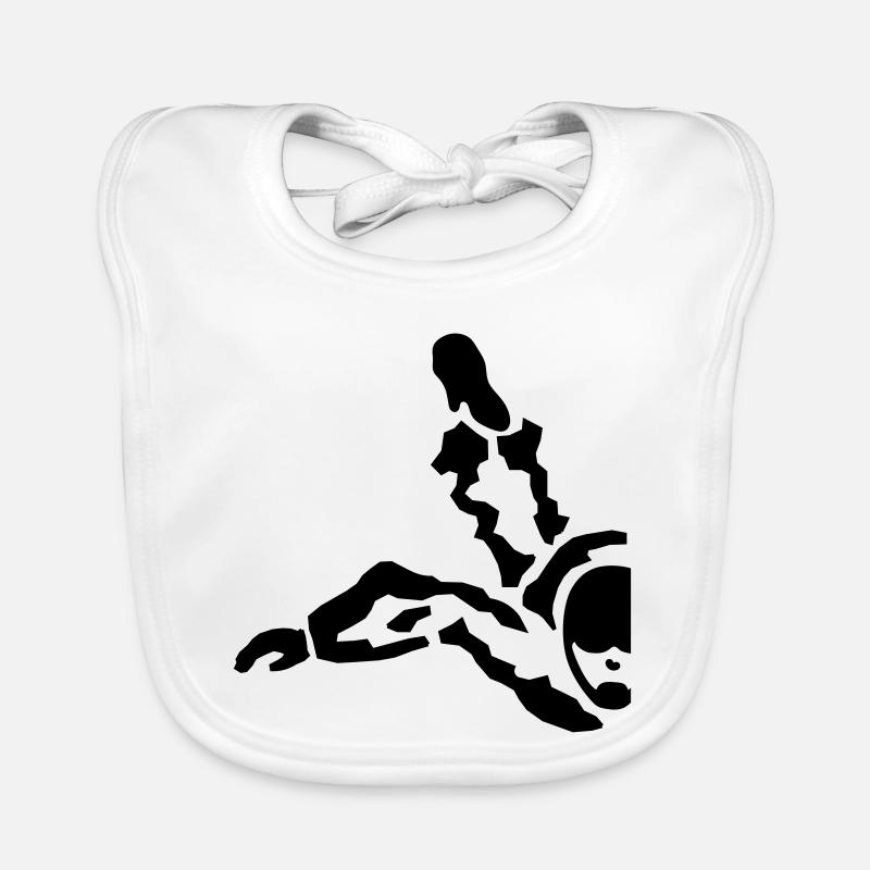 skydiver - Baby Bio-Lätzchen - Weiß
