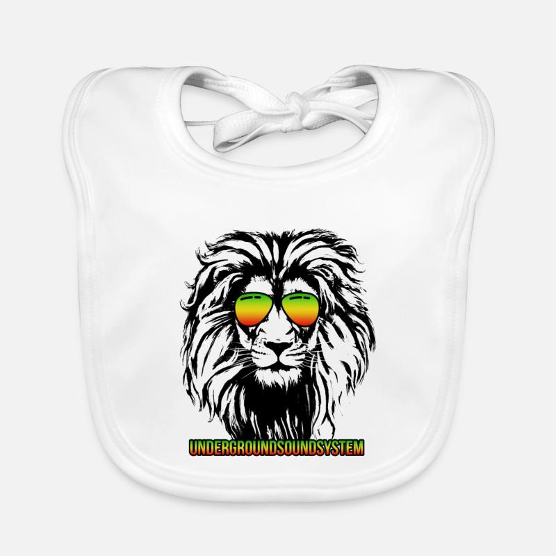 Lion Rainbow Sunglasses Organic Baby Bibs