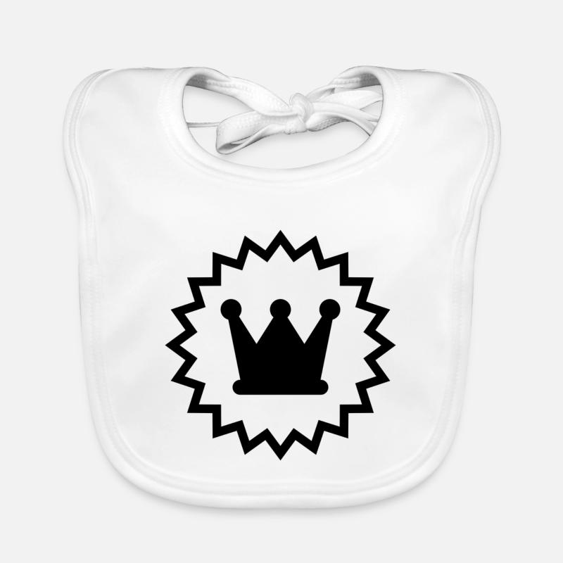 Crown The Crown Vector Organic Baby Bibs