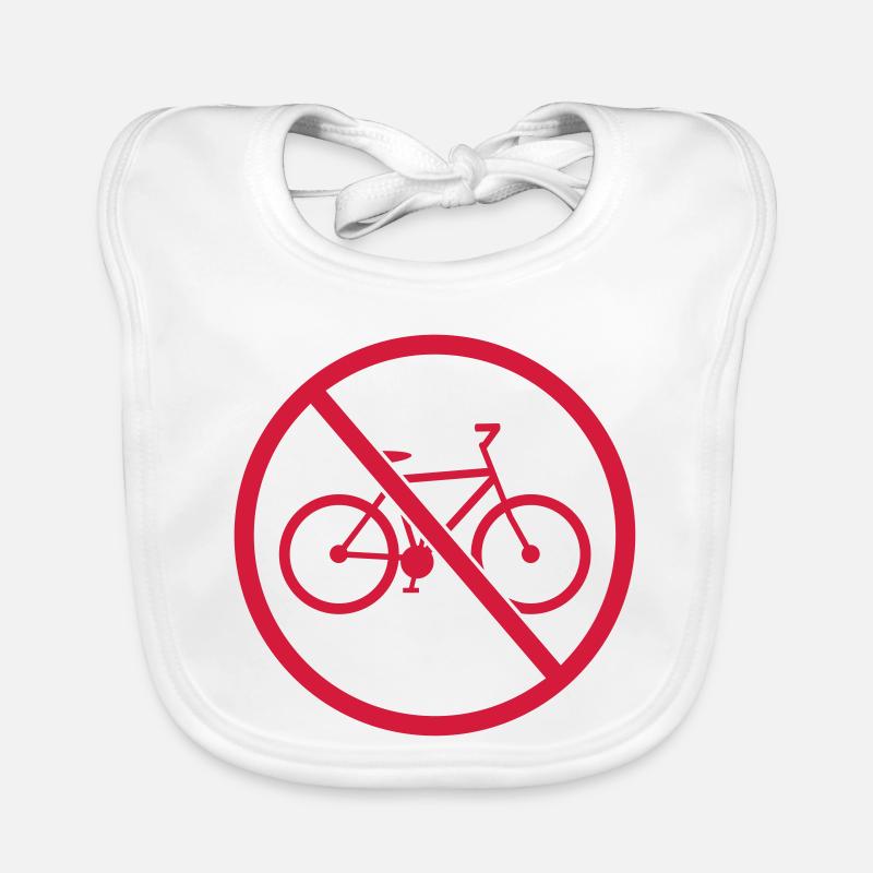 panneau interdit aucune zone de vélo conduite vélo drah Bavoir bio Bébé