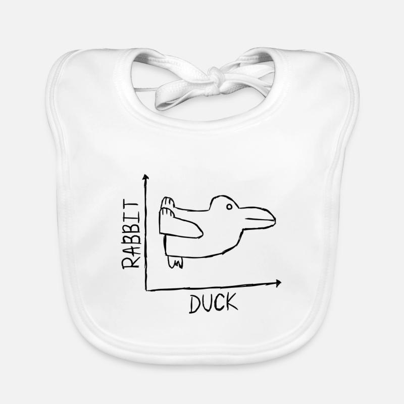 Rabbit Duck - Baby Bio-Lätzchen - Weiß