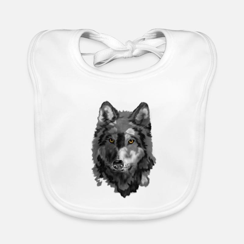 Loup Bavoir bio Bébé