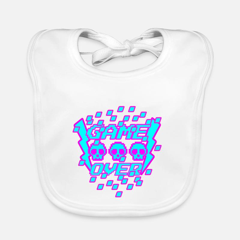 Game Over Pixel Bavoir bio Bébé