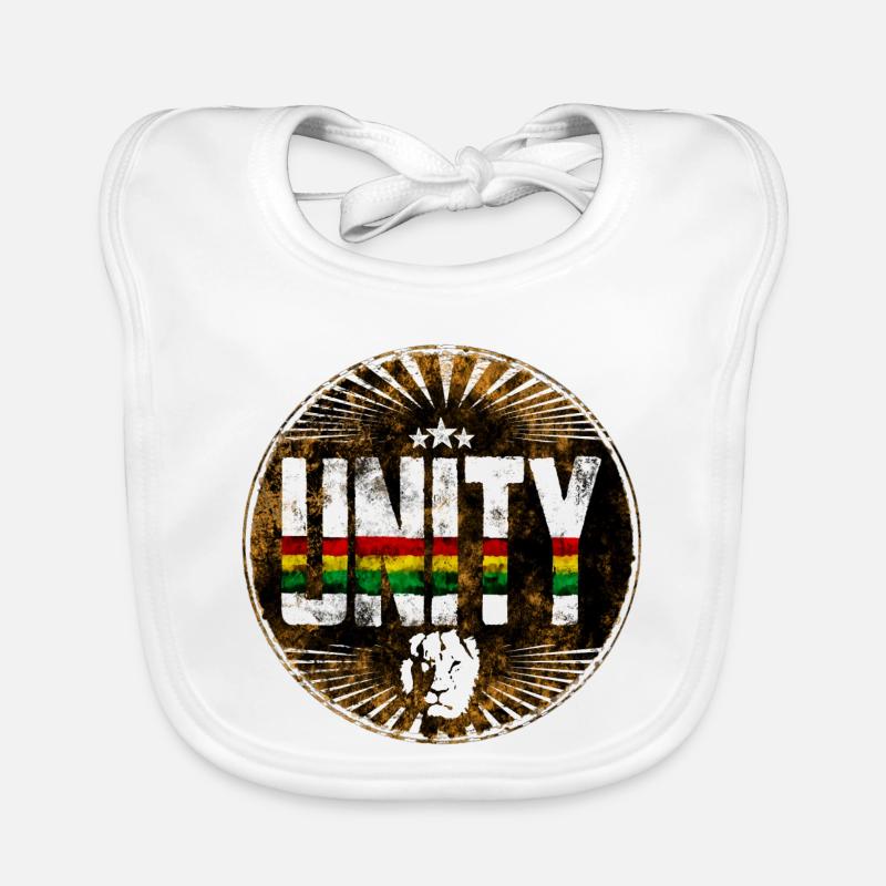 Unity Rastafari Peace Symbol Baby Bio-Lätzchen