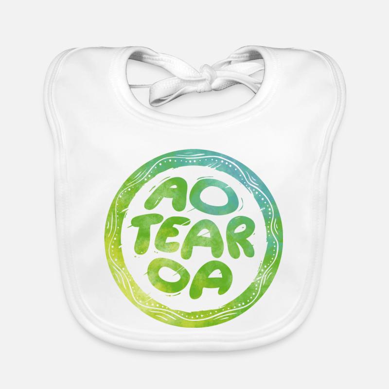 Lettering Aotearoa Bavoir bio Bébé