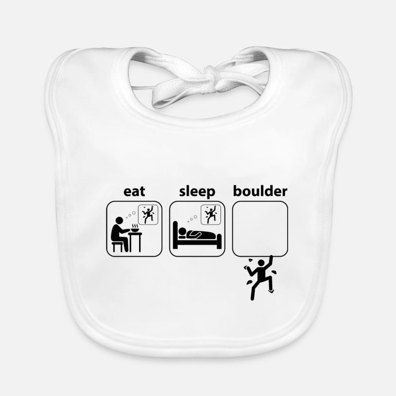 Mange le sommeil Boulder grimpe l'alpinisme Bavoir bio Bébé