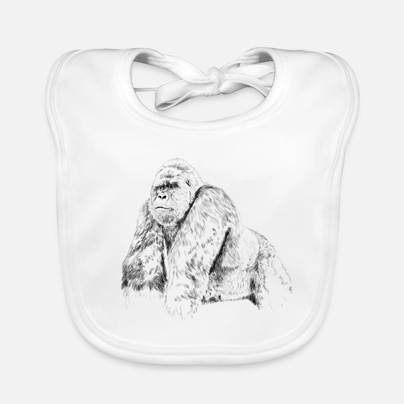 gorilla Bavoir bio Bébé