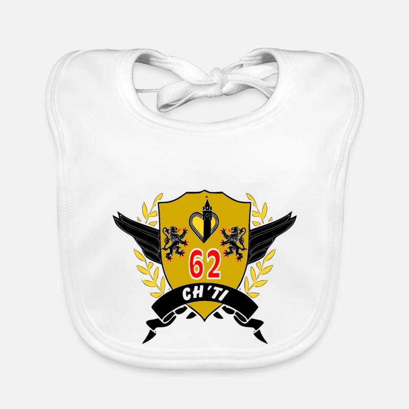 blason ch'ti Bavoir bio Bébé