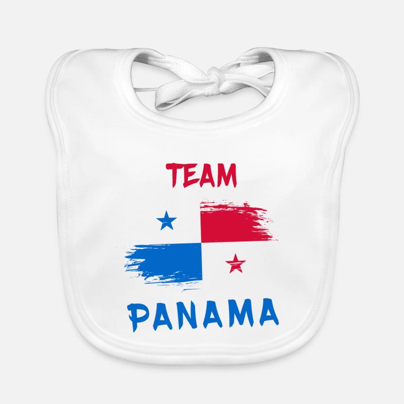 Team Panama / Flag Organic Baby Bibs