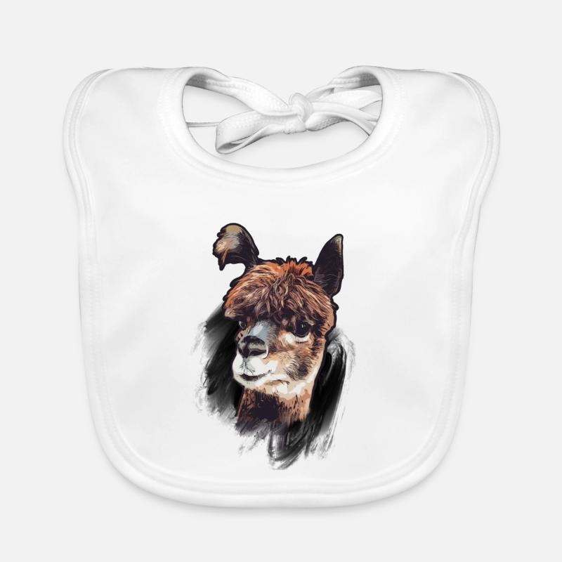 Alpaka Alpaca Kamel Baby Bio-Lätzchen