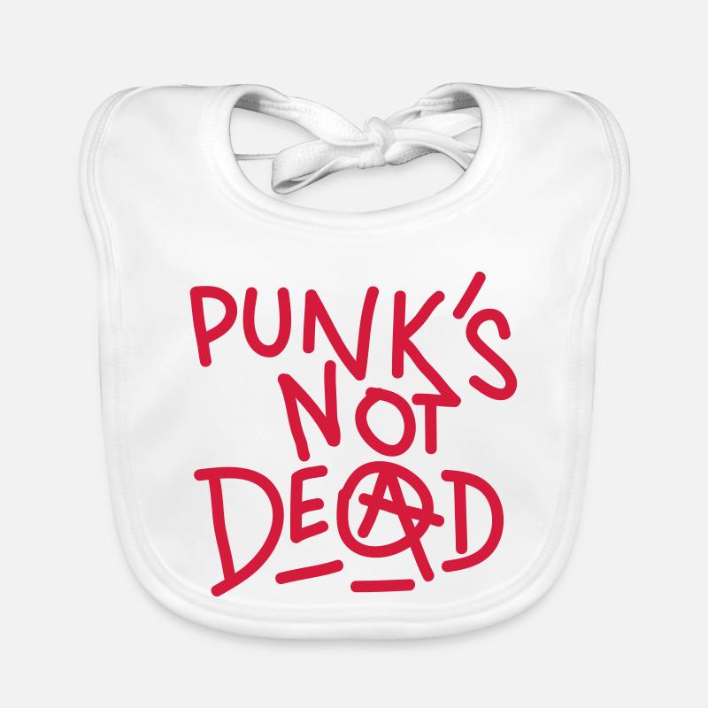 Punk - Baby Bio-Lätzchen - Weiß