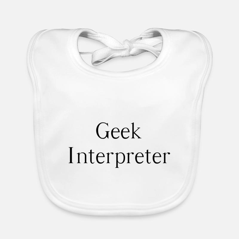 Interprète geek Bavoir bio Bébé