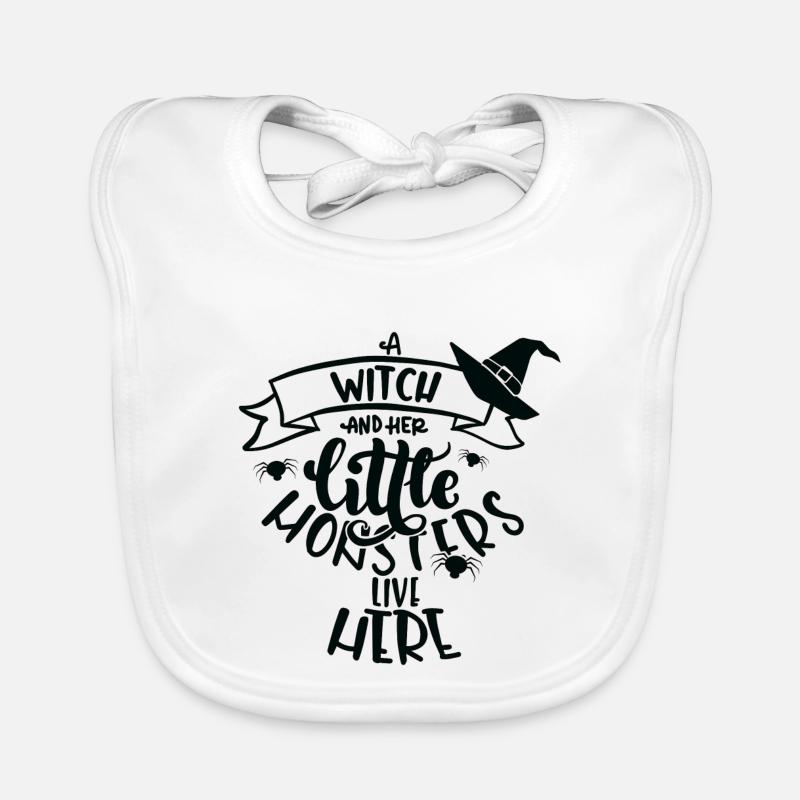 Chapeau de sorcière en rotation Bavoir bio Bébé