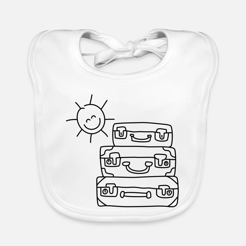 koffer sonne urlaub Baby Bio-Lätzchen
