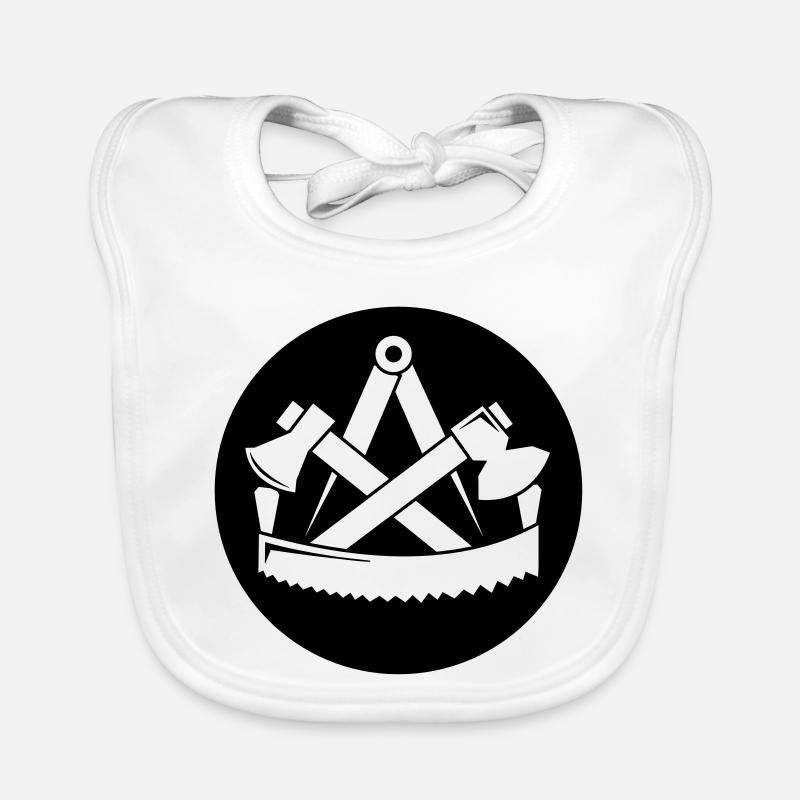 Zunftzeichen Zimmerer Baby Bio-Lätzchen