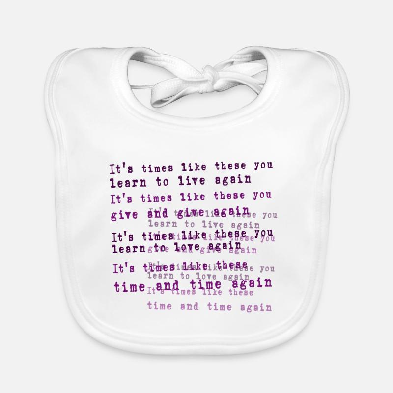 foo fighters lyric Organic Baby Bibs